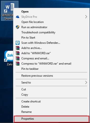How to create a Shortcut for a document in Word