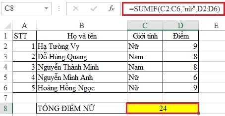 Use a função SOMASE para calcular somas contendo condições no Excel