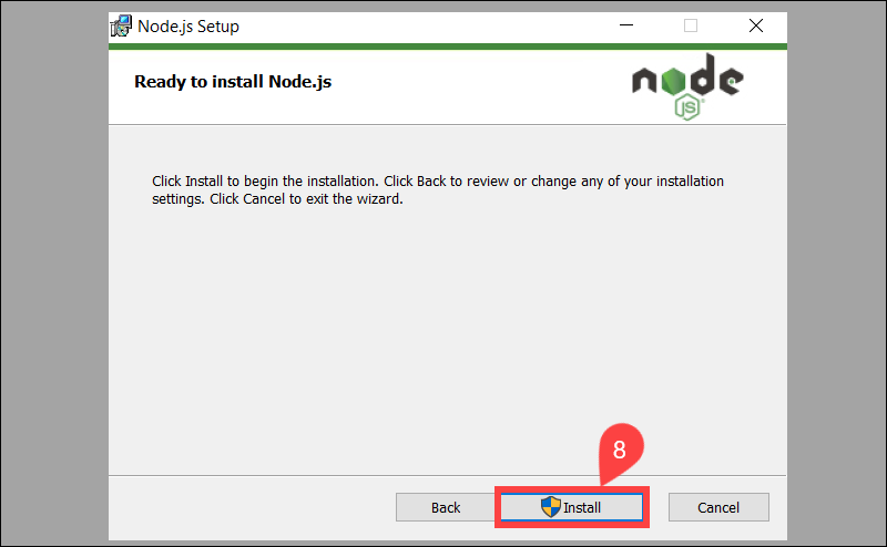 Installa NodeJS in ambiente Windows